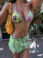 Alisson | Conjunto de Bikini con Falda Cubierta y Top
