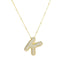 Savannah | Collar de Letra Burbuja con Diamantes