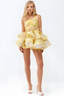 Daphne | Vestido Mini Floral de Un Hombro