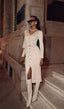 Darcy | Vestido Midi de Punto con Escote en V
