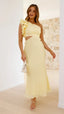 Blaire | Vestido Maxi Cortado de Un Hombro