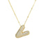 Savannah | Collar de Letra Burbuja con Diamantes