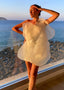 Bianca | Vestido Mini de Un Hombro con Flores