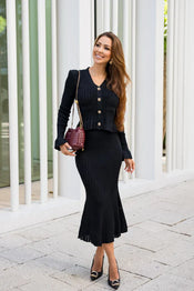 Bonnie | Conjunto de Punto con Escote en V