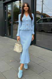 Bonnie | Conjunto de Punto con Escote en V