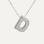 Savannah | Collar de Letra Burbuja con Diamantes