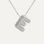 Savannah | Collar de Letra Burbuja con Diamantes