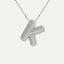 Savannah | Collar de Letra Burbuja con Diamantes