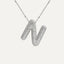 Savannah | Collar de Letra Burbuja con Diamantes