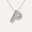 Savannah | Collar de Letra Burbuja con Diamantes