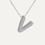 Savannah | Collar de Letra Burbuja con Diamantes