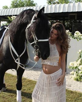 Beatrice | Conjunto Bohemio de Volantes para Maternidad