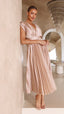 Emma | Vestido Maxi con Escote en V Profundo