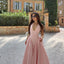 Romina | Vestido Midi de Estampado de Cuadros