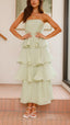 Kate | Vestido Maxi con Volantes en Capas