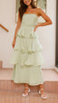 Kate | Vestido Maxi con Volantes en Capas