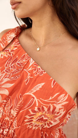 Bailey | Collar con Colgante de Perla Dorada