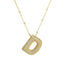Savannah | Collar de Letra Burbuja con Diamantes
