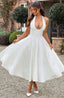 Esmeralda | Vestido Midi Sin Mangas con Cuello Halter