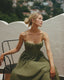 Hayley | Vestido Midi Sin Mangas con Bustier