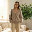 Gloria Luxury Cardigan for Women | Soft Cashmere-Feel, Neutral Colours