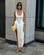 Alessandra | Vestido Maxi Ajustado Sin Espalda con Pliegues