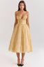 Millie | Vestido Corpiño Dorado