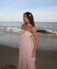 Collins | Vestido Largo Sin Tirantes con Volantes