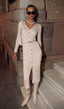 Darcy | Vestido Midi de Punto con Escote en V