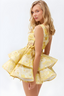 Daphne | Vestido Mini Floral de Un Hombro