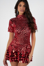 Elowyn | Vestido Mini de Cuello Alto