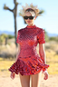Elowyn | Vestido Mini de Cuello Alto