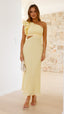 Blaire | Vestido Maxi Cortado de Un Hombro
