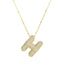 Savannah | Collar de Letra Burbuja con Diamantes