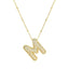 Savannah | Collar de Letra Burbuja con Diamantes