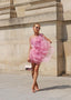 Bianca | Vestido Mini de Un Hombro con Flores