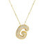 Savannah | Collar de Letra Burbuja con Diamantes