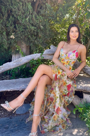 Saskia | Vestido Maxi con Volantes