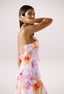 Nylah | Vestido Maxi con Volantes Florales