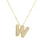 Savannah | Collar de Letra Burbuja con Diamantes