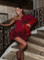 Jayla | Conjunto de Corsé con Copas y Mini Falda Floral