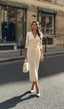 Darcy | Vestido Midi de Punto con Escote en V