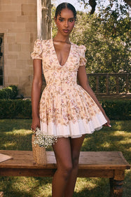Zaylee | Vestido Mini con Estampado Floral