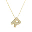 Savannah | Collar de Letra Burbuja con Diamantes