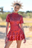 Elowyn | Vestido Mini de Cuello Alto