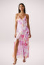 Nylah | Vestido Maxi con Volantes Florales