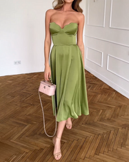 Sabrina | Vestido Elegante Sin Tirantes