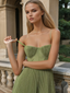 Hayley | Vestido Midi Sin Mangas con Bustier