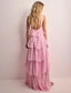 Amira | Vestido Maxi Sin Espalda con Volantes