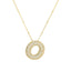 Savannah | Collar de Letra Burbuja con Diamantes